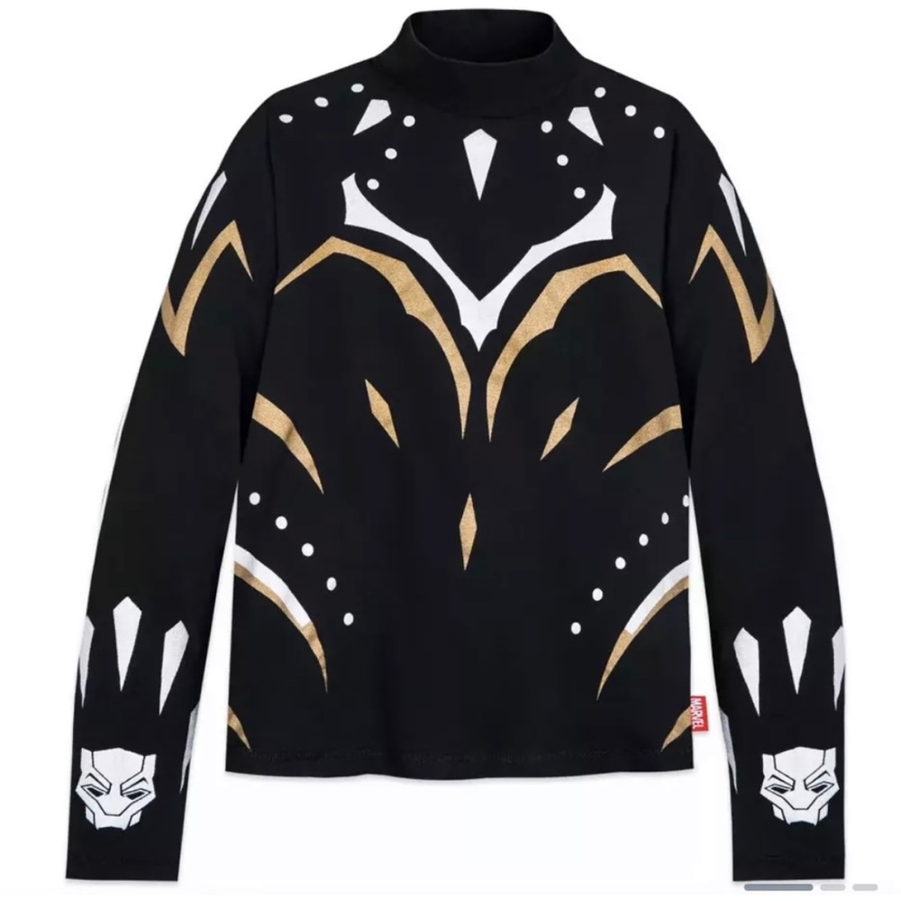 NWT, Women’s Black Panther Shirt Wakanda Forever Disney Parks Shop, Size Small
